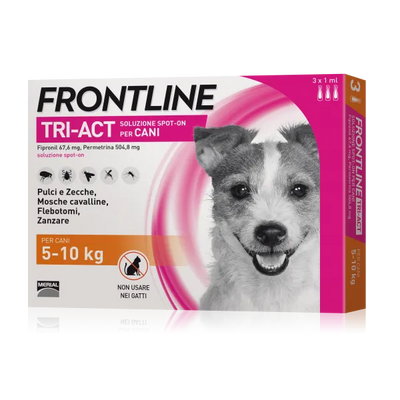 Frontline -  Per Cani Tri-Act S 5-10 Kg 6 Pipette