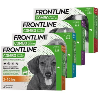 Frontline - Combo Per Cani Kg.20-40 3 Pipette 2,68 Ml