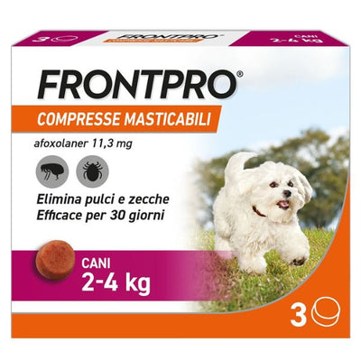 Frontpro -  Per Cani 3 Compresse Masticabili 11,3 Mg - 2-4 Kg SOP