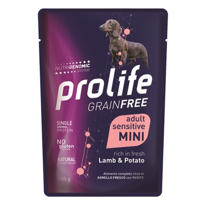 Prolife - Per Cani W Busta Grain Free Agnello & Patate 100 Gr