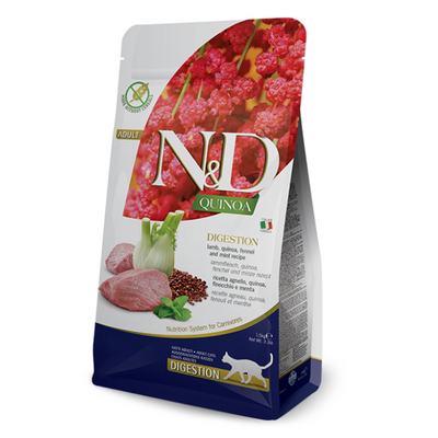 Farmina - N&D Quinoa Per Gatti Digestion Adult Agnello 1,5 Kg