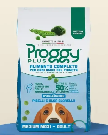 Proggy Plus Piselli e Alga Clorella Medium Maxi 2,2kg