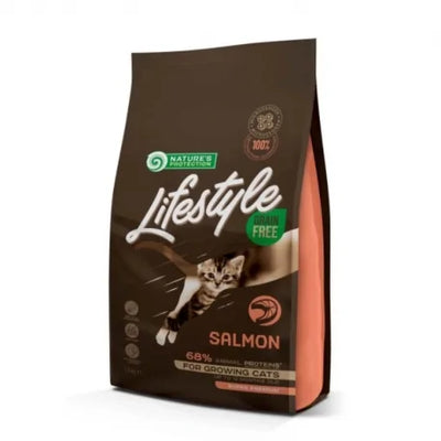 Nature's Protection - LIife Style DRY Per Gatti Grain Free Salmon Kitten 1,5 Kg