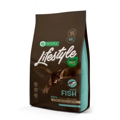 Nature's Protection - Life Style DRY Grain Free White Fish Adult Per Gatti 1,5 Kg