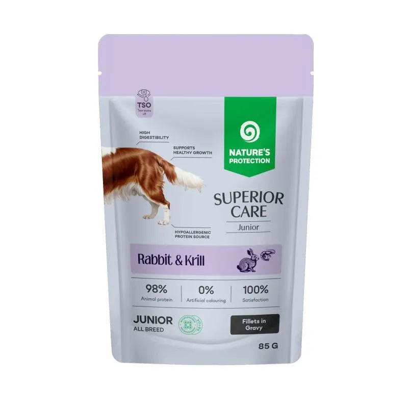 Nature's Protection Superior Care cani Junior Coniglio e Krill 12x85gr