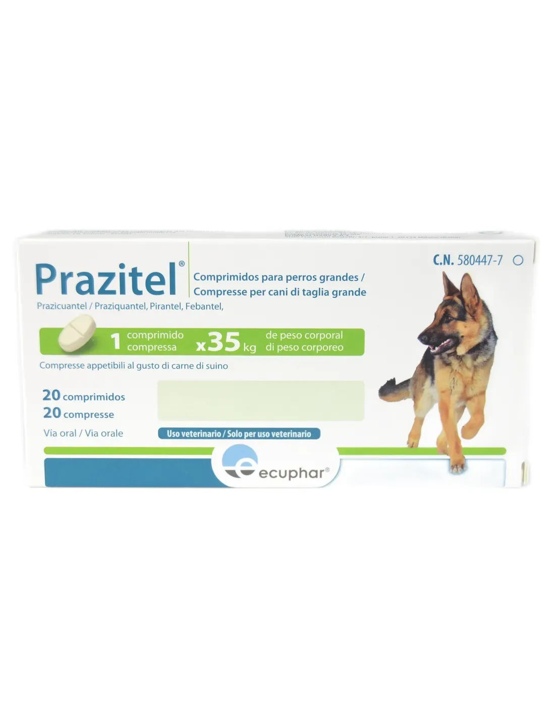 Ecuphar - Prazitel Per Cani Taglia Grande 20 Compresse Sop