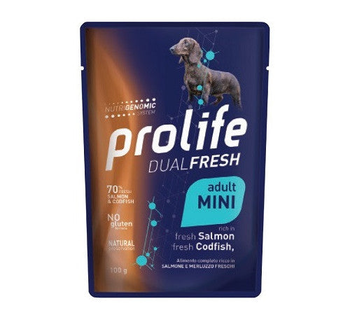 Prolife - Per Cani W Busta DualFresh Salmone & Merluzzo 100 Gr