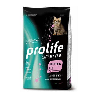 Prolife - Per Gatti Life Style Kitten Salmone & Riso 1,5 Kg