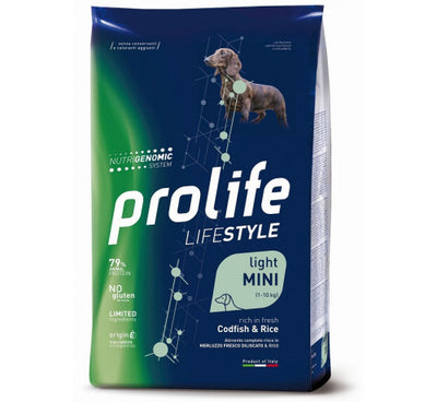 Prolife - Per Cani Life Style Light Baccalà & Riso Mini 7 Kg