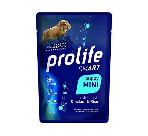 Prolife - Per Cani W Busta Smart Puppy Pollo & Riso 100 Gr