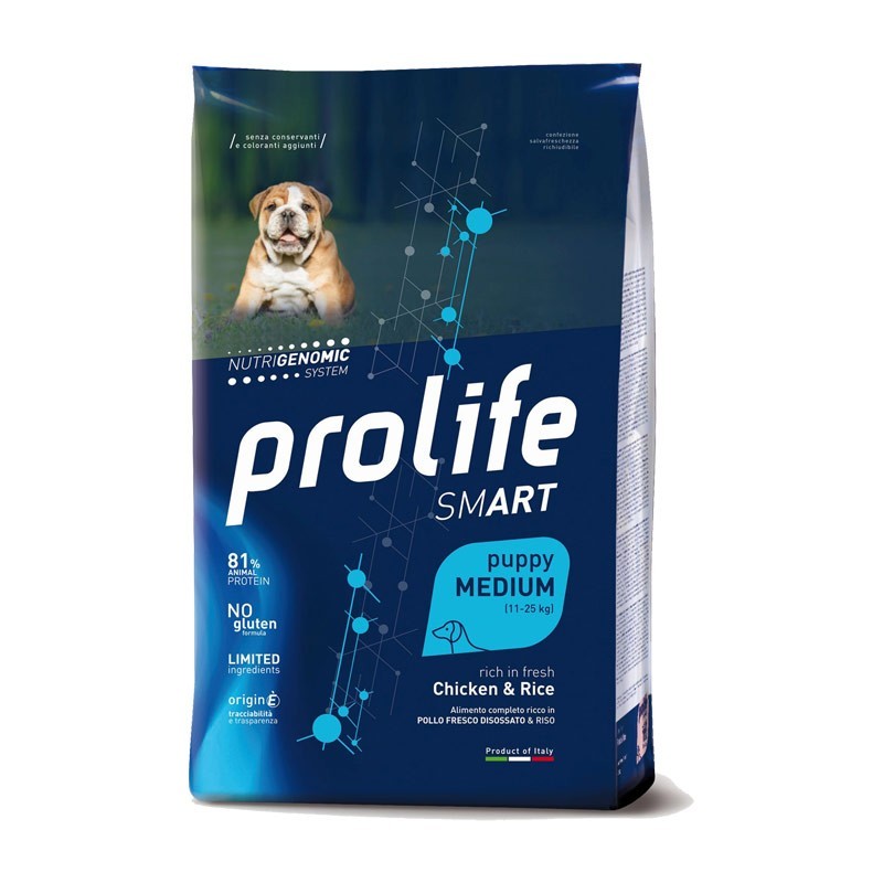 Prolife - Smart Per Cani Puppy Medium Pollo & Riso Mini 2,5 Kg