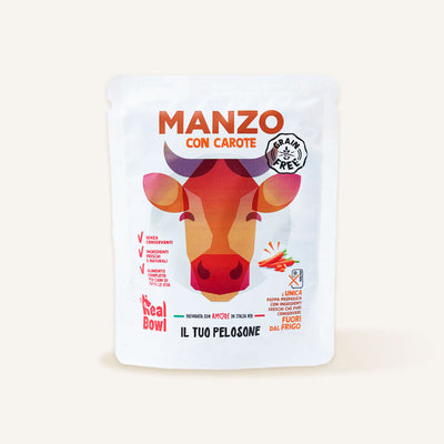 REAL BOWL Dog Manzo senza cereali 150grx1