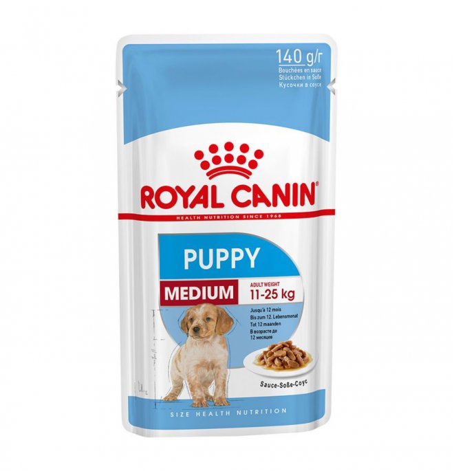 ROYAL CANIN CANE PUPPY MEDIUM IN SALSA BST DA 140 GR