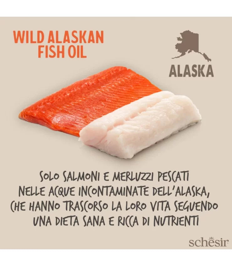 Schesir Wild Alaskan Fish Oil Omega 3 Plus 250 ml