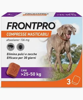 Frontpro -  Per Cani 3 Compresse Masticabili 136 Mg - 25-50 Kg SOP