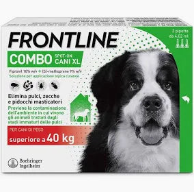 Frontline - Combo Soluzione Spot-On Per Cani Taglia Molto Grande >40 kg 3 Pipette Monodose