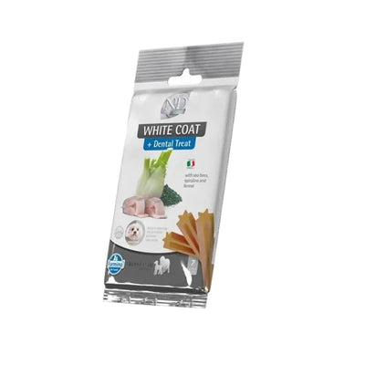 Farmina N&D White Coat Dental Treat con Branzino - Cani Adulti Medium/Maxi (110g)