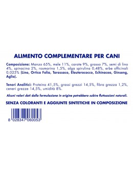 Vetline snack Manzo 65% gr.80 Monoproteina di origine animale