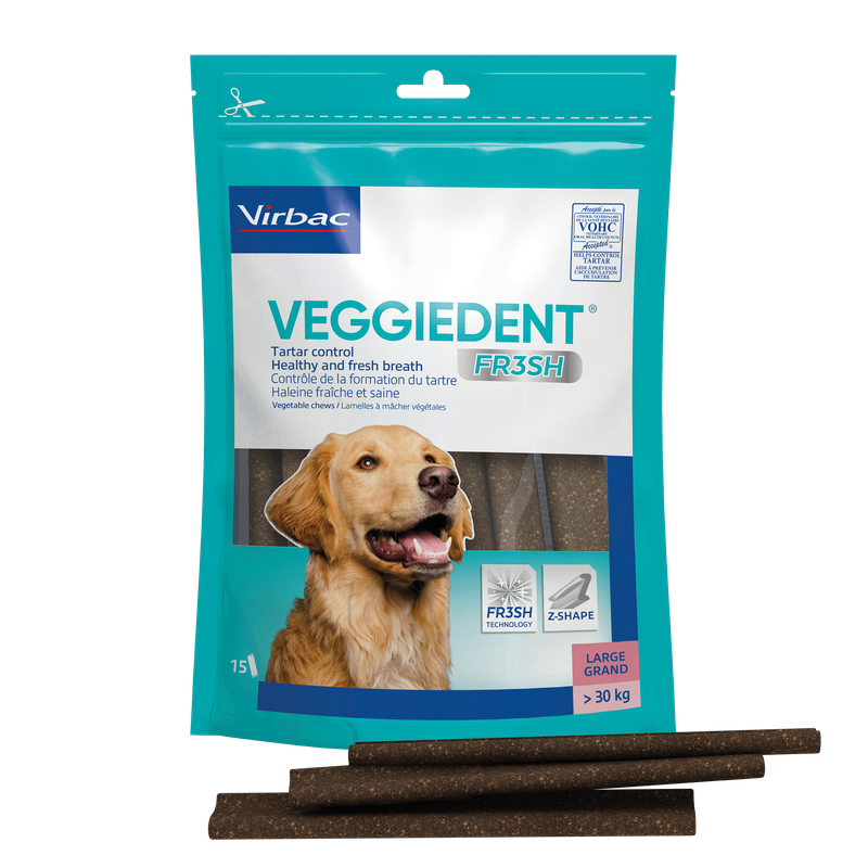 Virbac - Per Cani Veggiedent L 490G 15 PZ