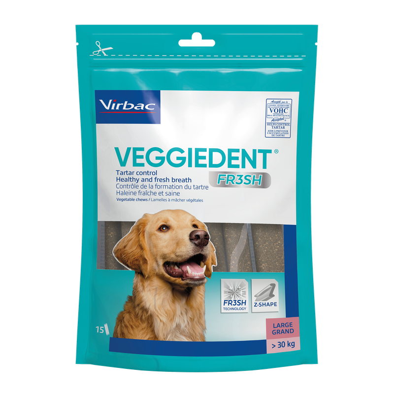 Virbac - Per Cani Veggiedent L 490G 15 PZ