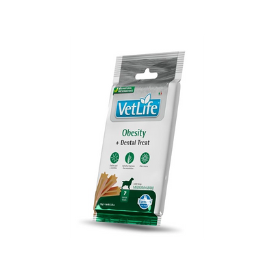 Vet Life Dental Treat Obesity 100g snack veterinario cani diabetici o sovrappeso