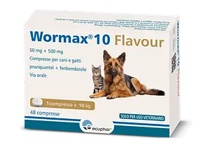 Ecuphar - Wormax 10 50 compresse SOP Nuovo Formato Cane e Gatto